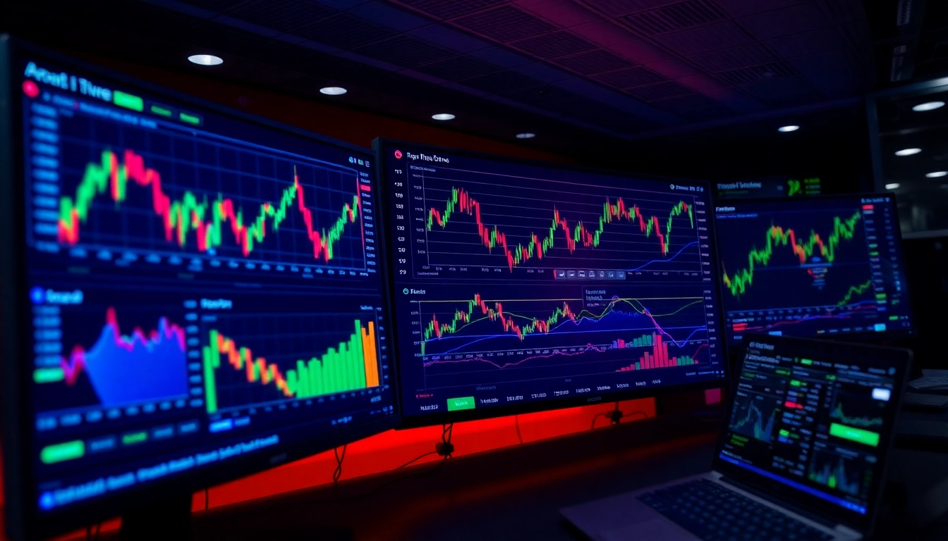 Trading view platform demonstrating advanced chart analysis with live market data and trading